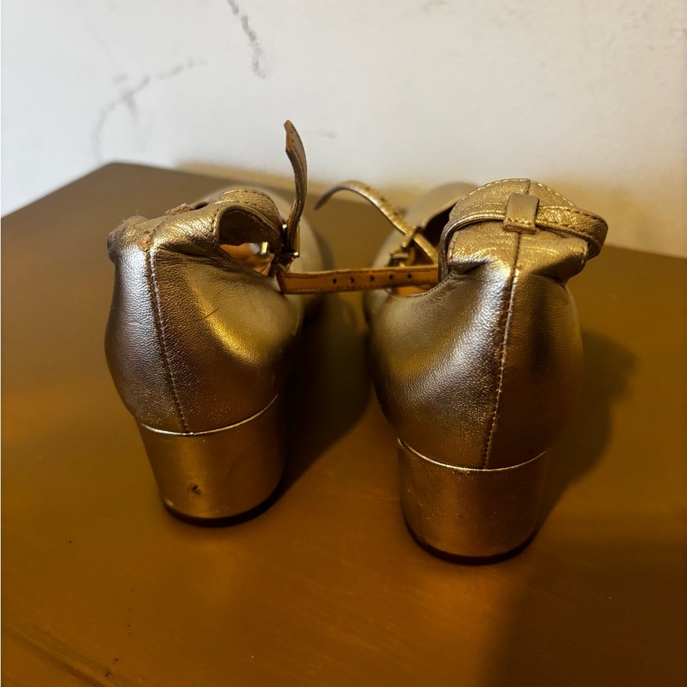 Sam Edelman Women's Metallic Heels 5 1/2 - Picture 2 of 6